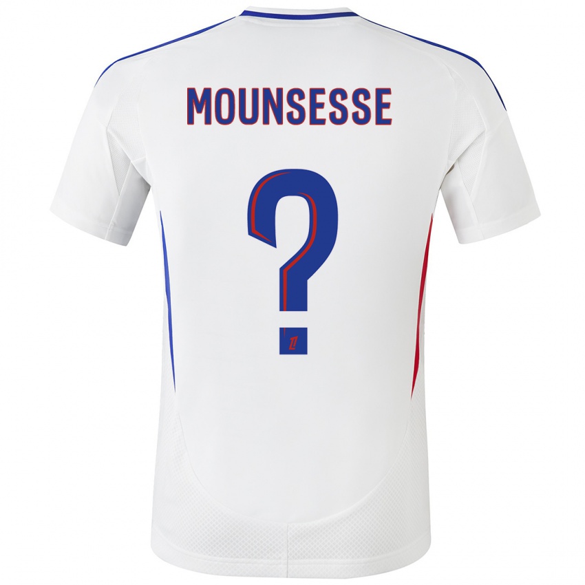 Kinderen Jeremy Mounsesse #0 Wit Blauw Thuisshirt Thuistenue 2024/25 T-Shirt België