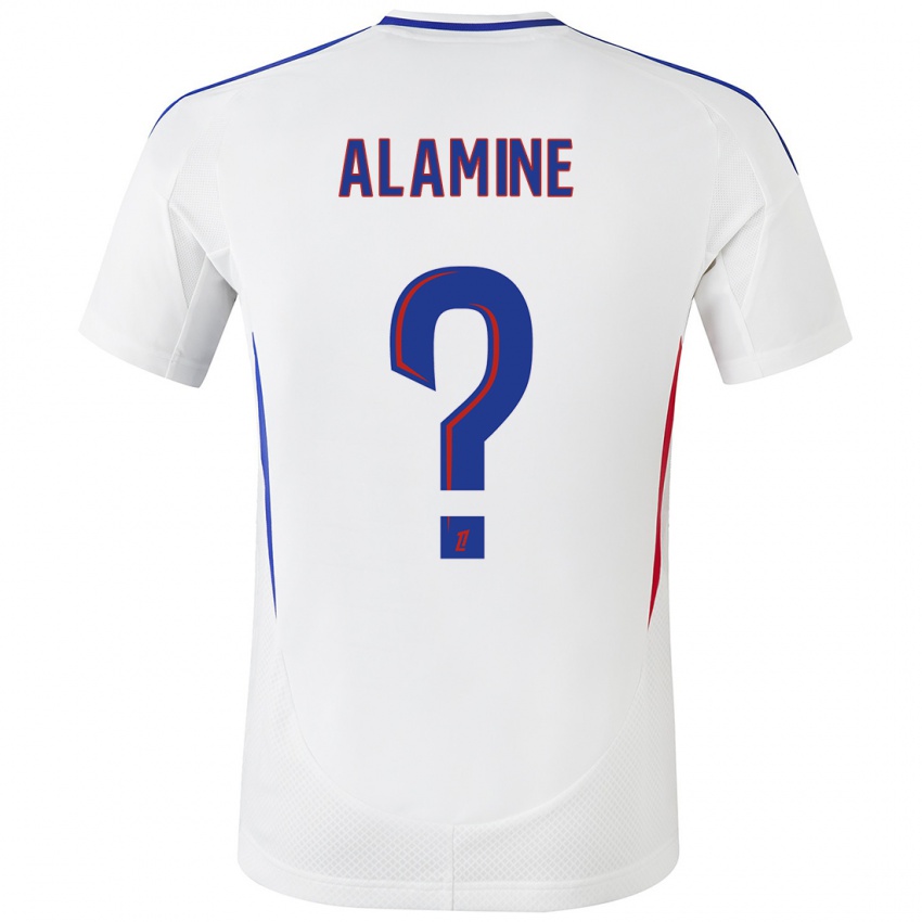 Kinderen Ali Alamine #0 Wit Blauw Thuisshirt Thuistenue 2024/25 T-Shirt België