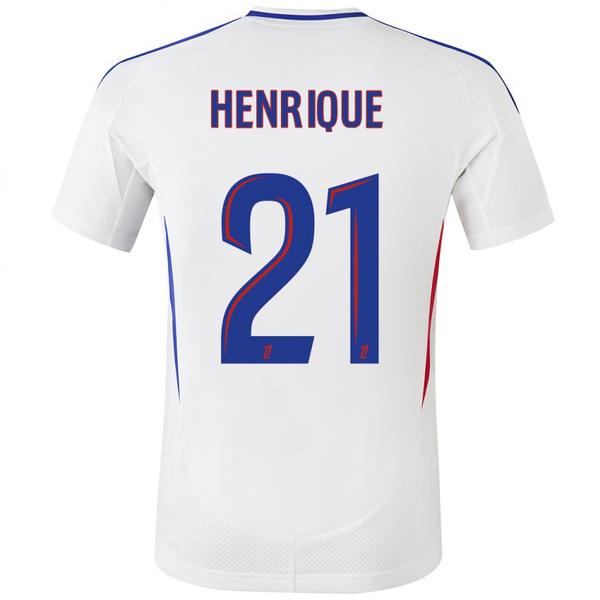 Kinderen Henrique #21 Wit Blauw Thuisshirt Thuistenue 2024/25 T-Shirt België