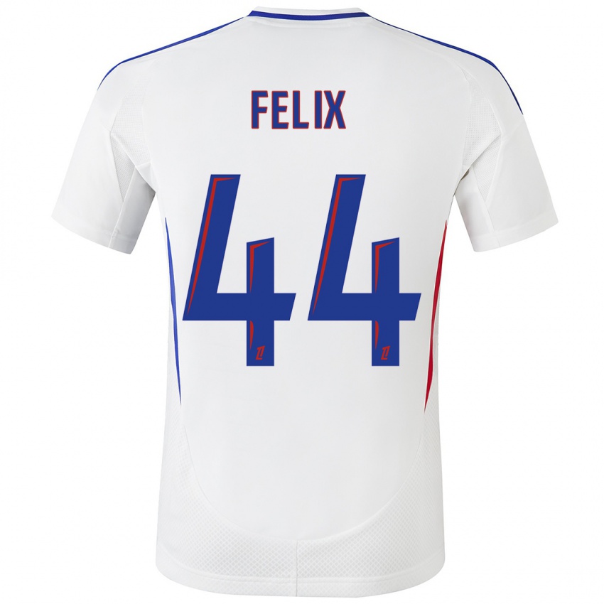 Kinderen Marley Felix #44 Wit Blauw Thuisshirt Thuistenue 2024/25 T-Shirt België