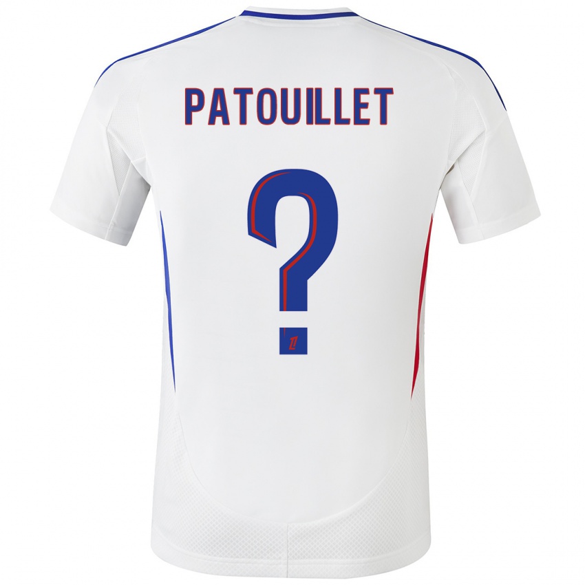 Kinderen Mathieu Patouillet #0 Wit Blauw Thuisshirt Thuistenue 2024/25 T-Shirt België