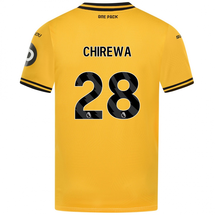 Enfant Maillot Tawanda Chirewa #28 Jaune Tenues Domicile 2024/25 T-Shirt Belgique