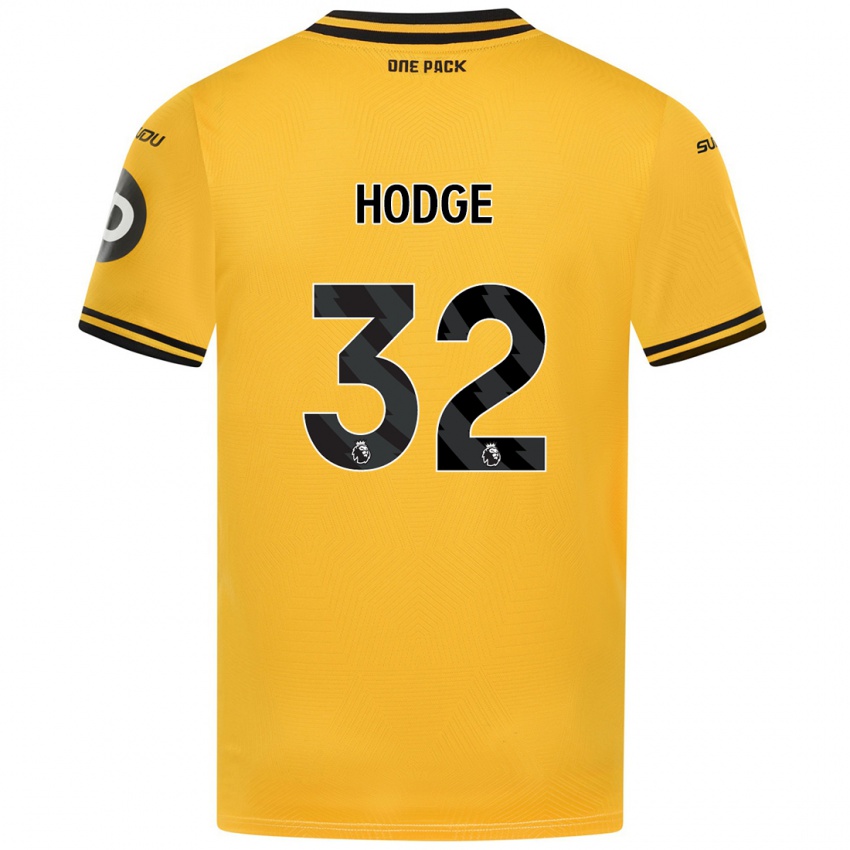 Enfant Maillot Joe Hodge #32 Jaune Tenues Domicile 2024/25 T-Shirt Belgique