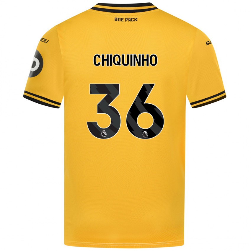 Enfant Maillot Chiquinho #36 Jaune Tenues Domicile 2024/25 T-Shirt Belgique