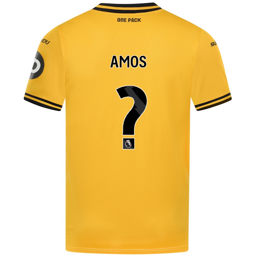 Enfant Maillot Stan Amos #0 Jaune Tenues Domicile 2024/25 T-Shirt Belgique