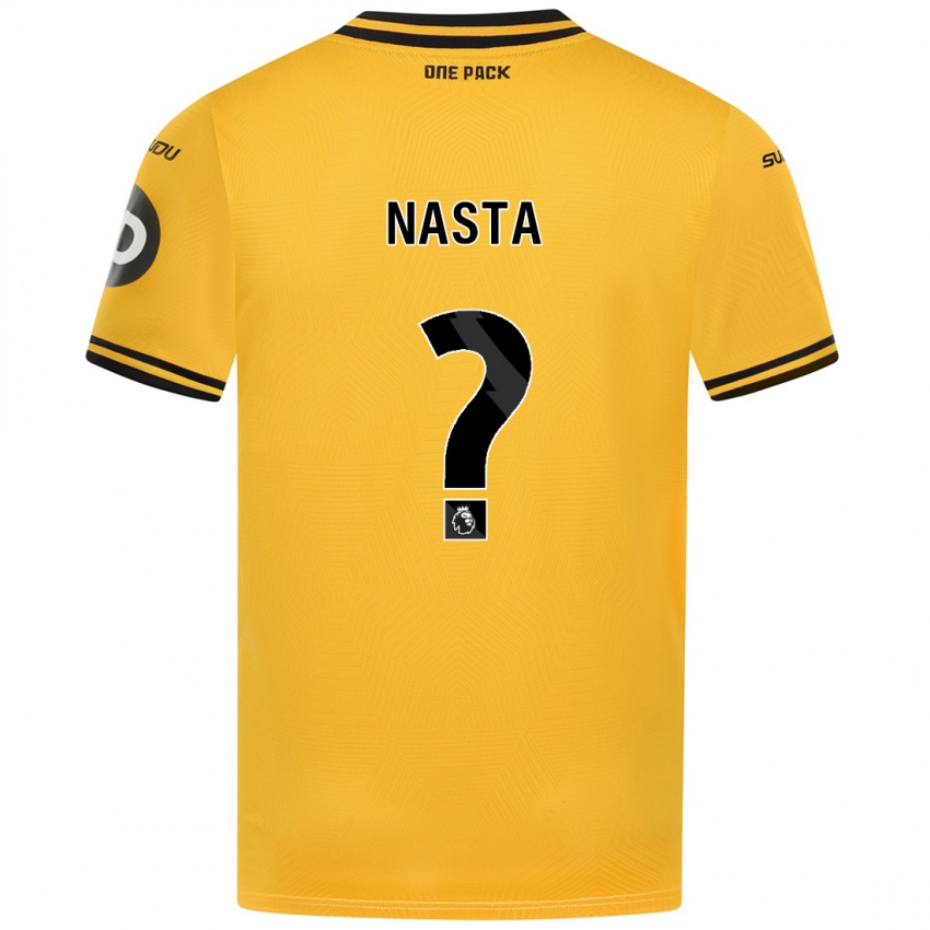 Enfant Maillot Arthur Nasta #0 Jaune Tenues Domicile 2024/25 T-Shirt Belgique