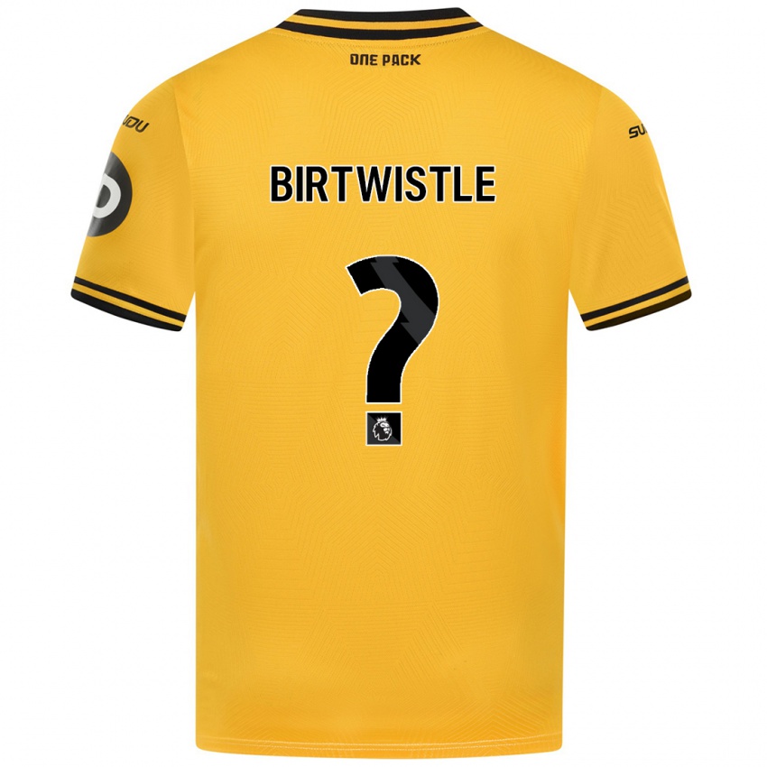 Enfant Maillot Harry Birtwistle #0 Jaune Tenues Domicile 2024/25 T-Shirt Belgique