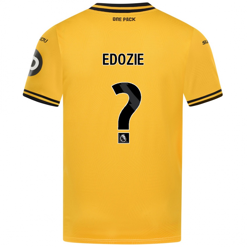 Enfant Maillot Tom Edozie #0 Jaune Tenues Domicile 2024/25 T-Shirt Belgique