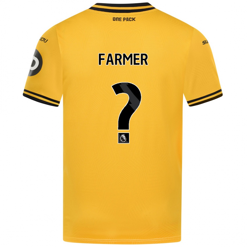 Enfant Maillot Owen Farmer #0 Jaune Tenues Domicile 2024/25 T-Shirt Belgique