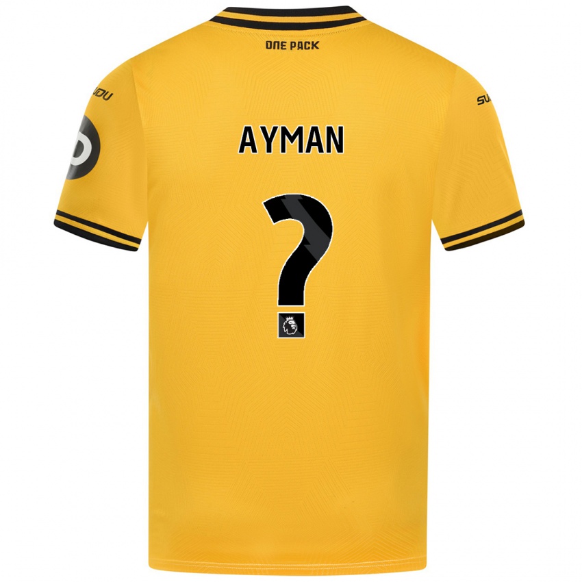 Enfant Maillot Alvin Ayman #0 Jaune Tenues Domicile 2024/25 T-Shirt Belgique