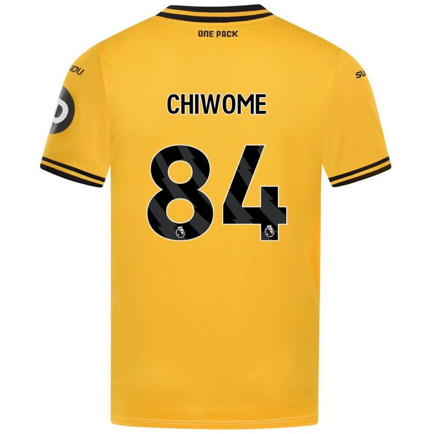 Enfant Maillot Leon Chiwome #84 Jaune Tenues Domicile 2024/25 T-Shirt Belgique