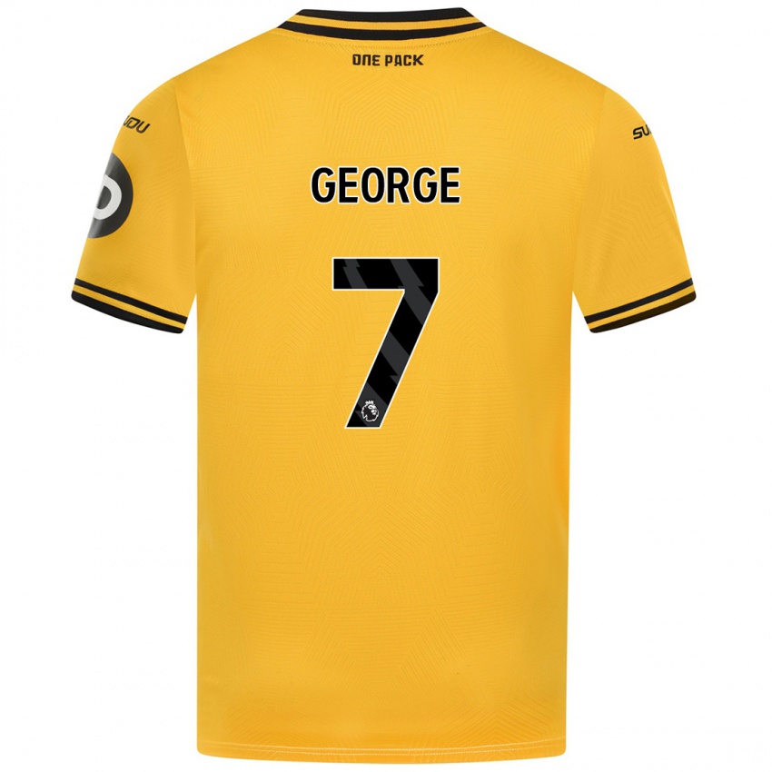 Enfant Maillot Tammi George #7 Jaune Tenues Domicile 2024/25 T-Shirt Belgique