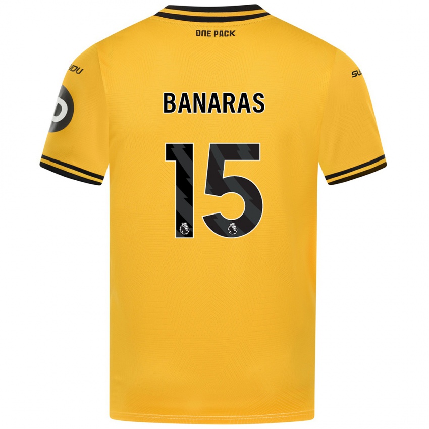 Enfant Maillot Layla Banaras #15 Jaune Tenues Domicile 2024/25 T-Shirt Belgique