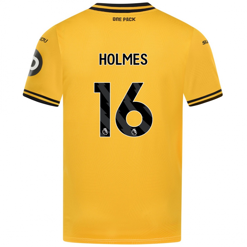 Enfant Maillot Summer Holmes #16 Jaune Tenues Domicile 2024/25 T-Shirt Belgique