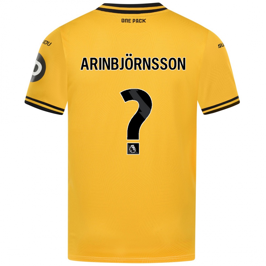 Kinder Pálmi Rafn Arinbjörnsson #0 Gelb Heimtrikot Trikot 2024/25 T-Shirt Belgien