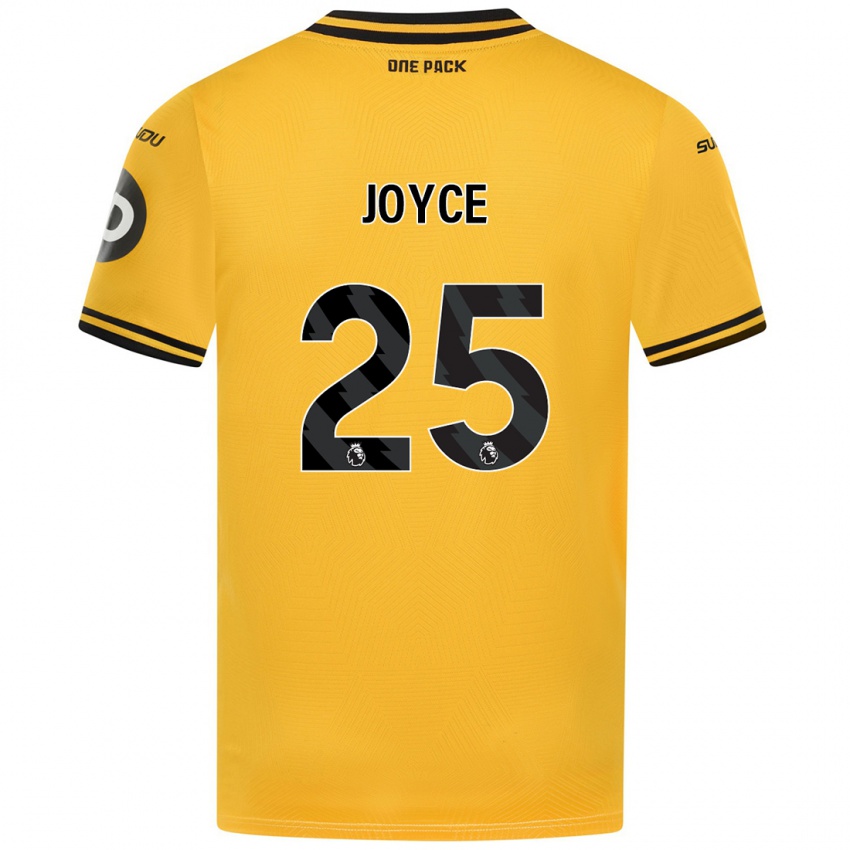 Enfant Maillot Leonie Joyce #25 Jaune Tenues Domicile 2024/25 T-Shirt Belgique