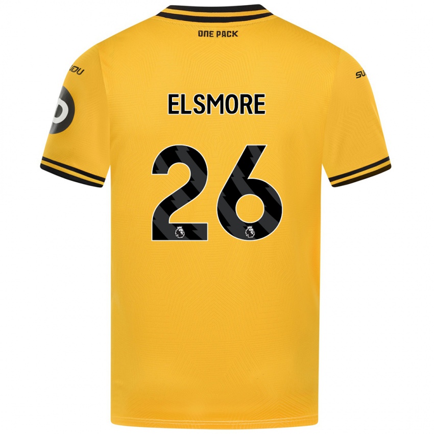 Enfant Maillot Ria Elsmore #26 Jaune Tenues Domicile 2024/25 T-Shirt Belgique