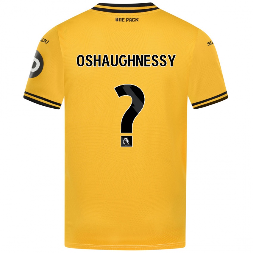 Enfant Maillot Joe Oshaughnessy #0 Jaune Tenues Domicile 2024/25 T-Shirt Belgique