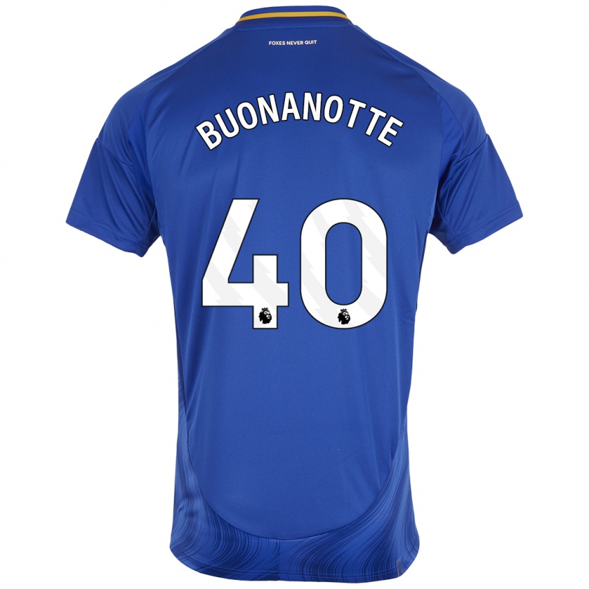 Enfant Maillot Facundo Buonanotte #40 Bleu Blanc Tenues Domicile 2024/25 T-Shirt Belgique