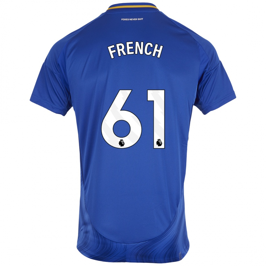 Kinder Harry French #61 Blau Weiß Heimtrikot Trikot 2024/25 T-Shirt Belgien