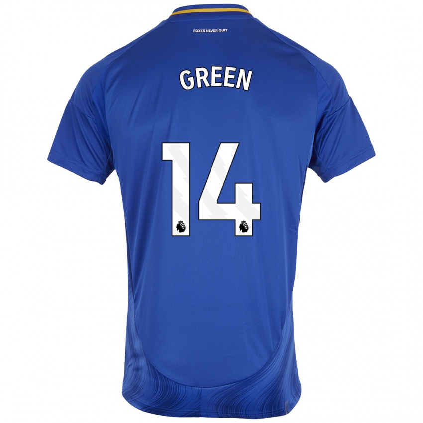 Kinderen Josie Green #14 Blauw Wit Thuisshirt Thuistenue 2024/25 T-Shirt België