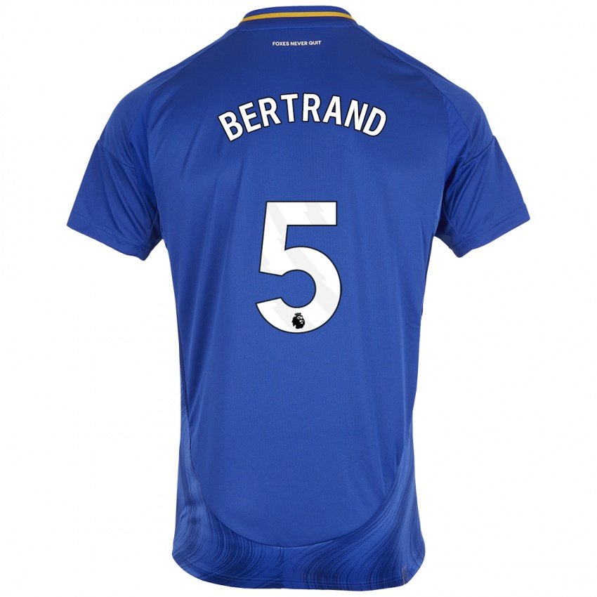 Enfant Maillot Ryan Bertrand #5 Bleu Blanc Tenues Domicile 2024/25 T-Shirt Belgique