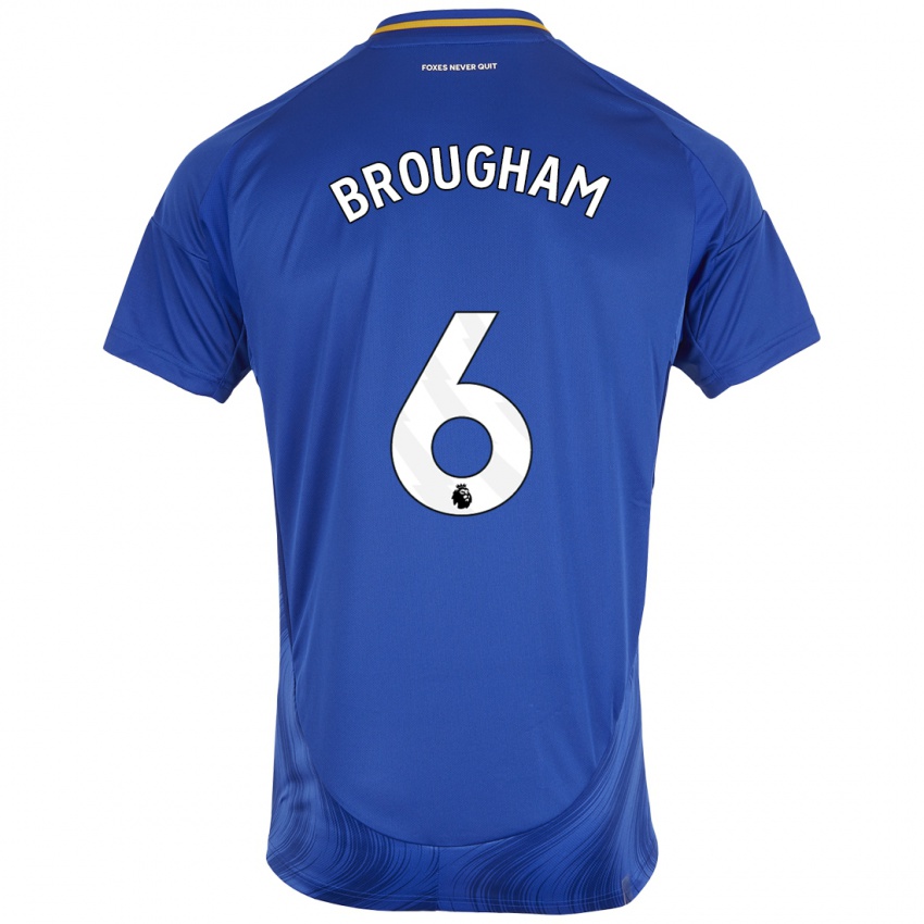 Enfant Maillot Georgia Brougham #6 Bleu Blanc Tenues Domicile 2024/25 T-Shirt Belgique