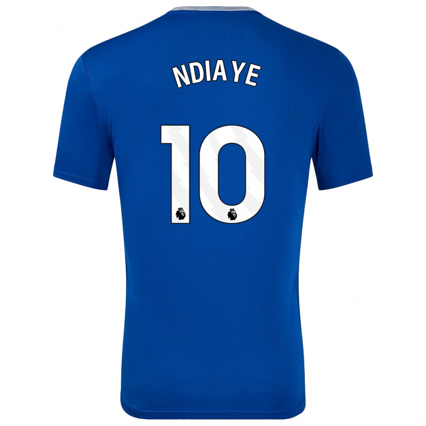 Kinderen Iliman Ndiaye #10 Blauw Met Thuisshirt Thuistenue 2024/25 T-Shirt België