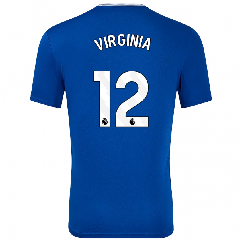 Kinder João Virgínia #12 Blau Mit Heimtrikot Trikot 2024/25 T-Shirt Belgien