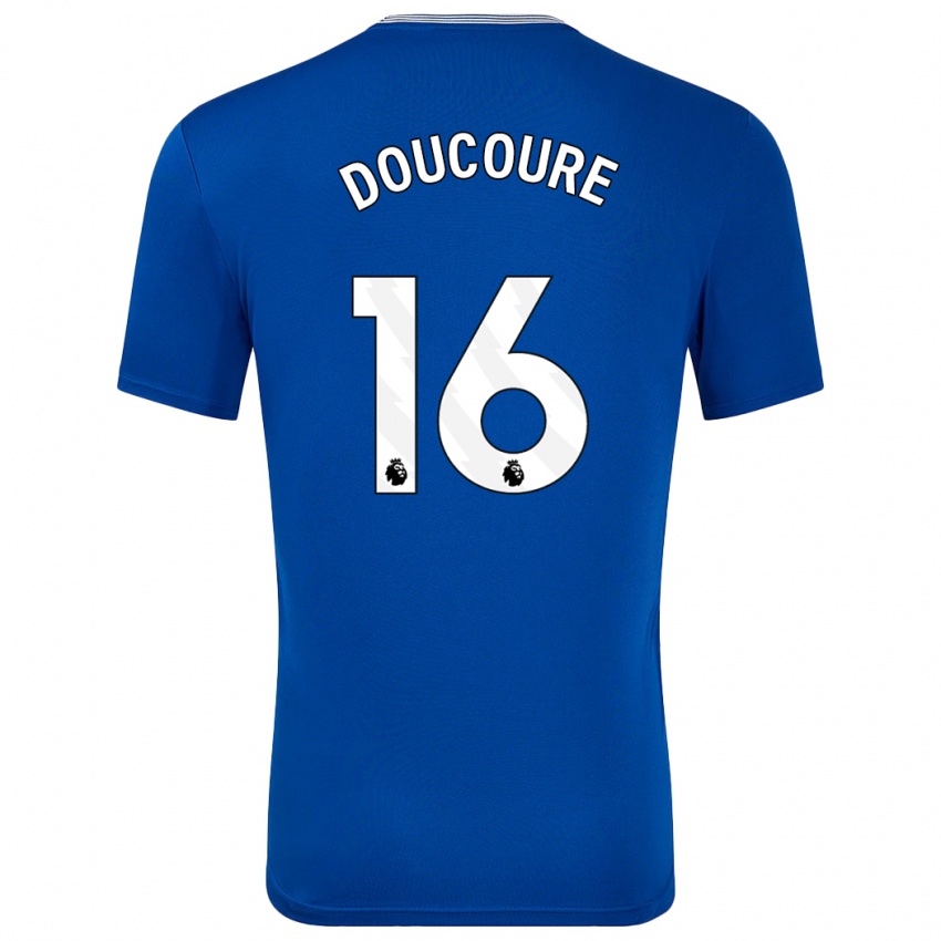 Kinder Abdoulaye Doucouré #16 Blau Mit Heimtrikot Trikot 2024/25 T-Shirt Belgien