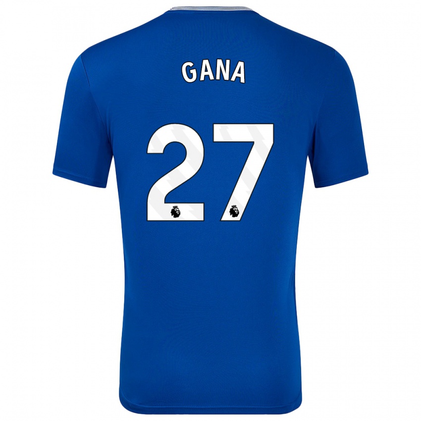 Kinderen Idrissa Gueye #27 Blauw Met Thuisshirt Thuistenue 2024/25 T-Shirt België