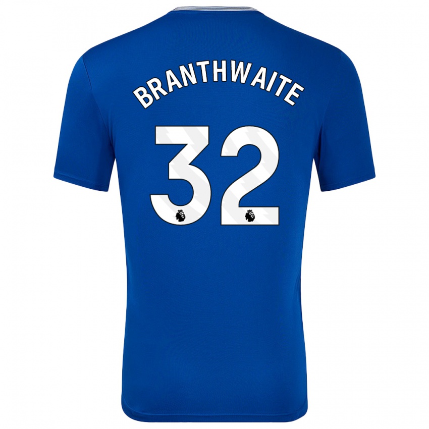 Kinder Jarrad Branthwaite #32 Blau Mit Heimtrikot Trikot 2024/25 T-Shirt Belgien