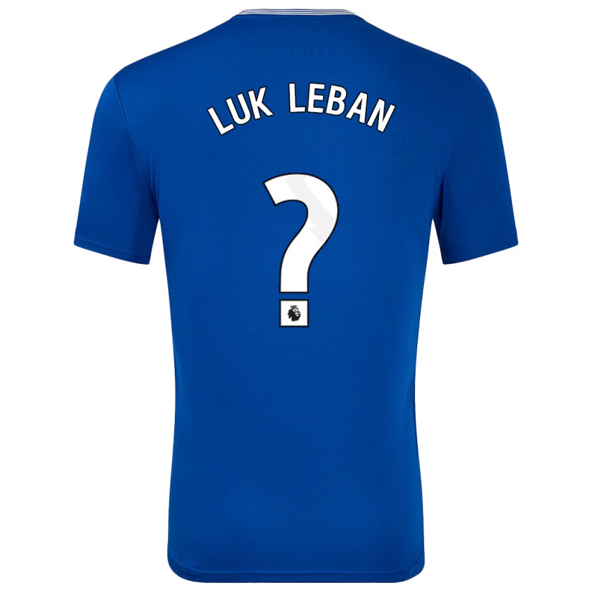 Kinderen Zan Luk Leban #0 Blauw Met Thuisshirt Thuistenue 2024/25 T-Shirt België