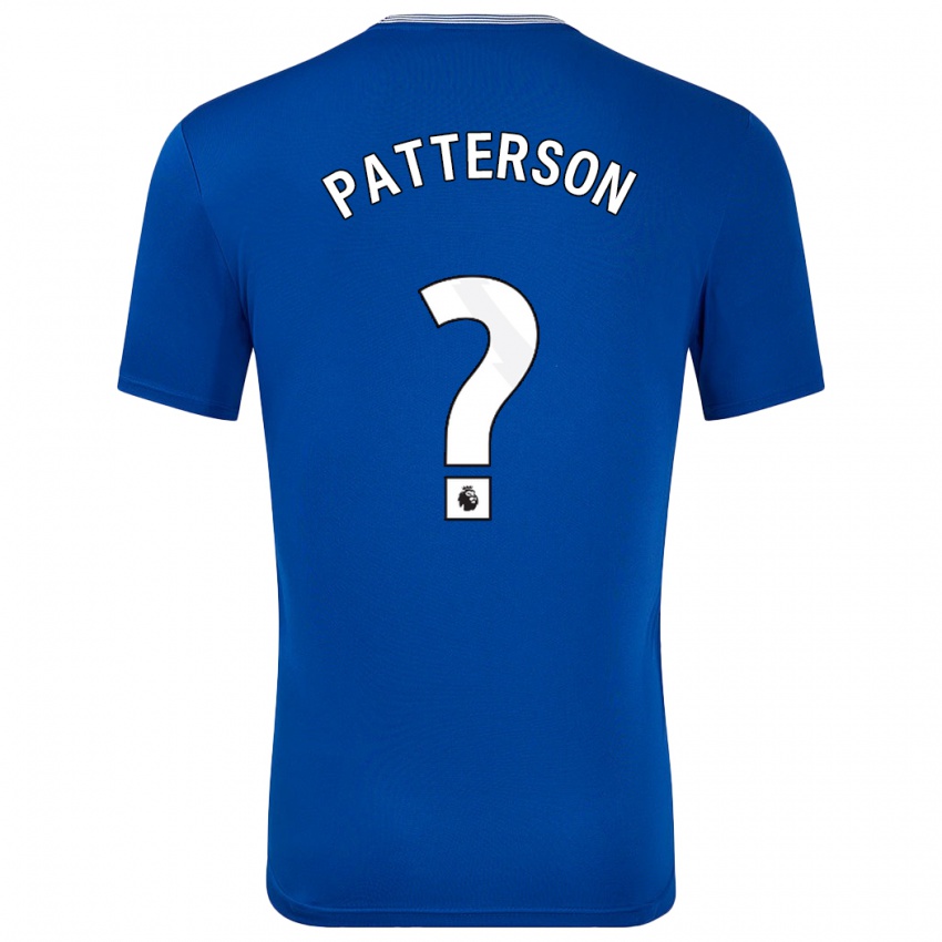 Kinder Jack Patterson #0 Blau Mit Heimtrikot Trikot 2024/25 T-Shirt Belgien