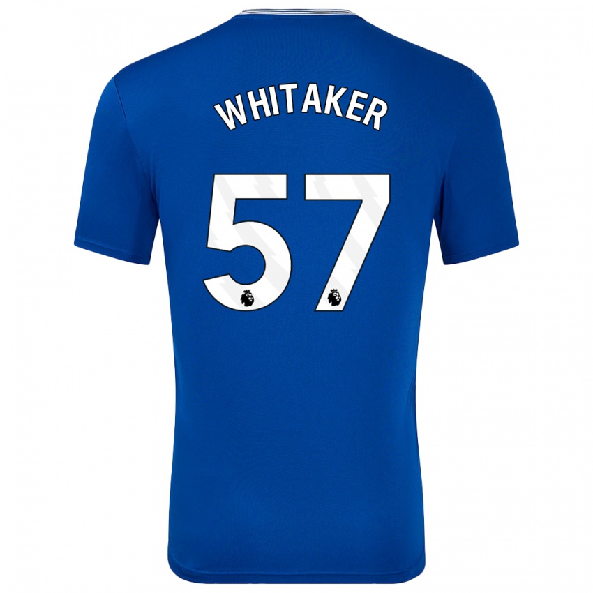 Kinderen Charlie Whitaker #57 Blauw Met Thuisshirt Thuistenue 2024/25 T-Shirt België