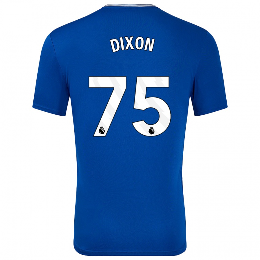 Kinderen Roman Dixon #75 Blauw Met Thuisshirt Thuistenue 2024/25 T-Shirt België