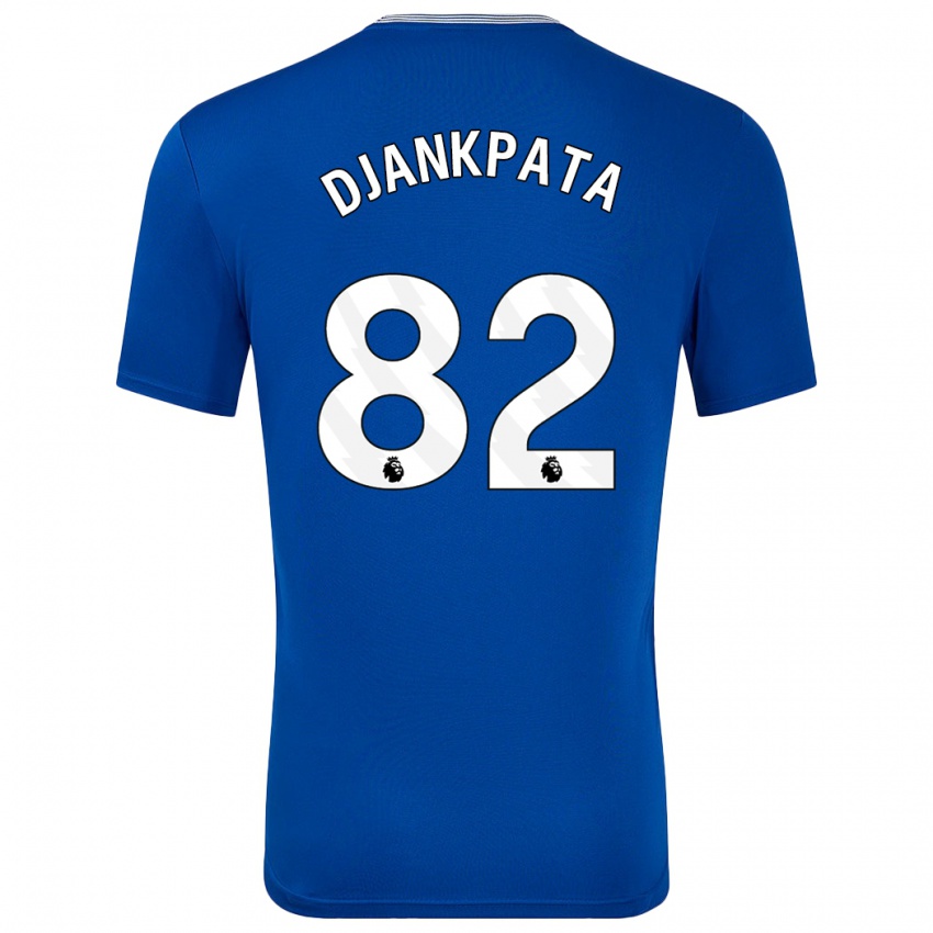 Kinderen Halid Djankpata #82 Blauw Met Thuisshirt Thuistenue 2024/25 T-Shirt België