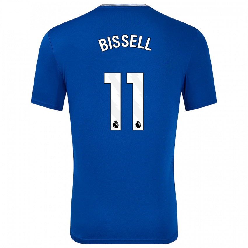 Kinderen Emma Bissell #11 Blauw Met Thuisshirt Thuistenue 2024/25 T-Shirt België