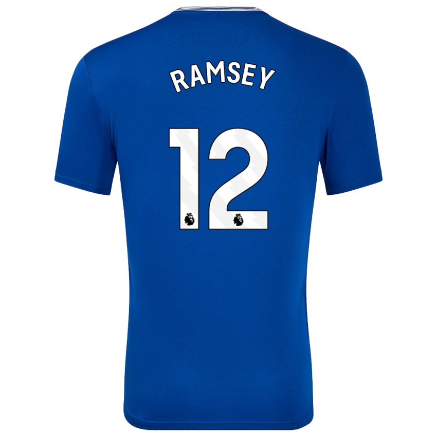 Kinderen Emily Ramsey #12 Blauw Met Thuisshirt Thuistenue 2024/25 T-Shirt België