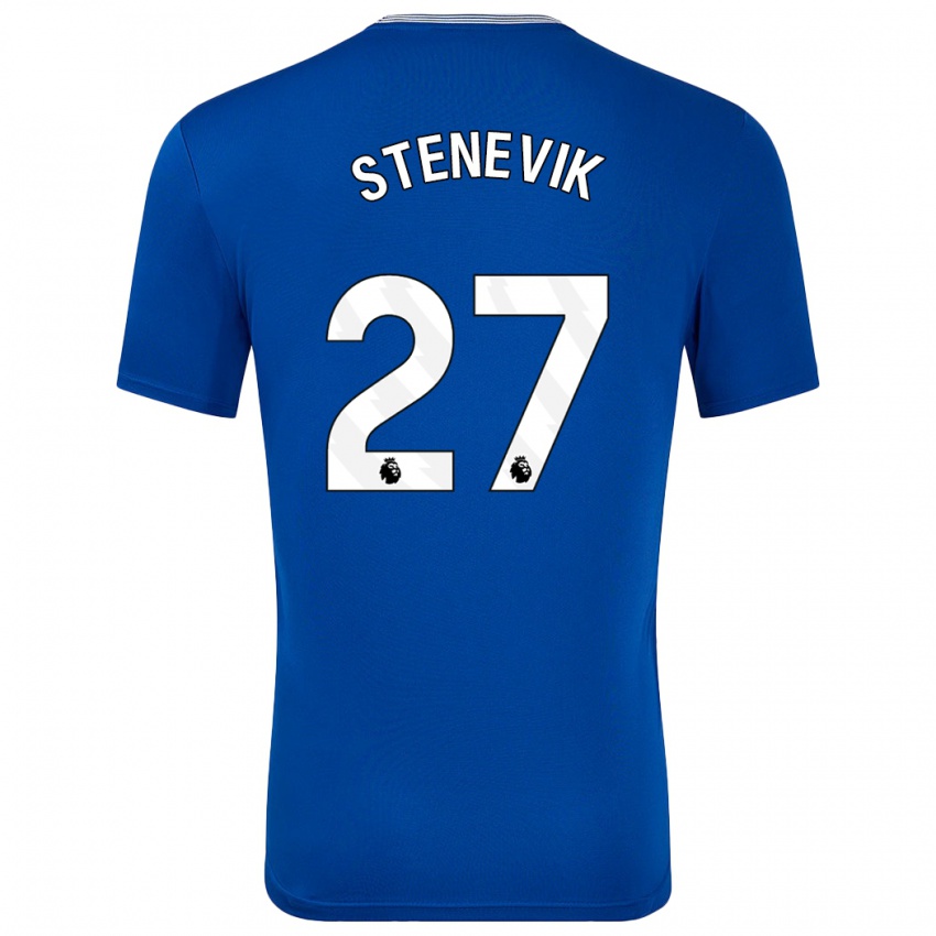 Kinder Elise Stenevik #27 Blau Mit Heimtrikot Trikot 2024/25 T-Shirt Belgien