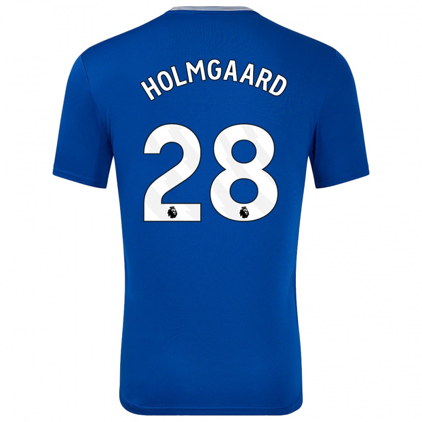 Kinder Karen Holmgaard #28 Blau Mit Heimtrikot Trikot 2024/25 T-Shirt Belgien