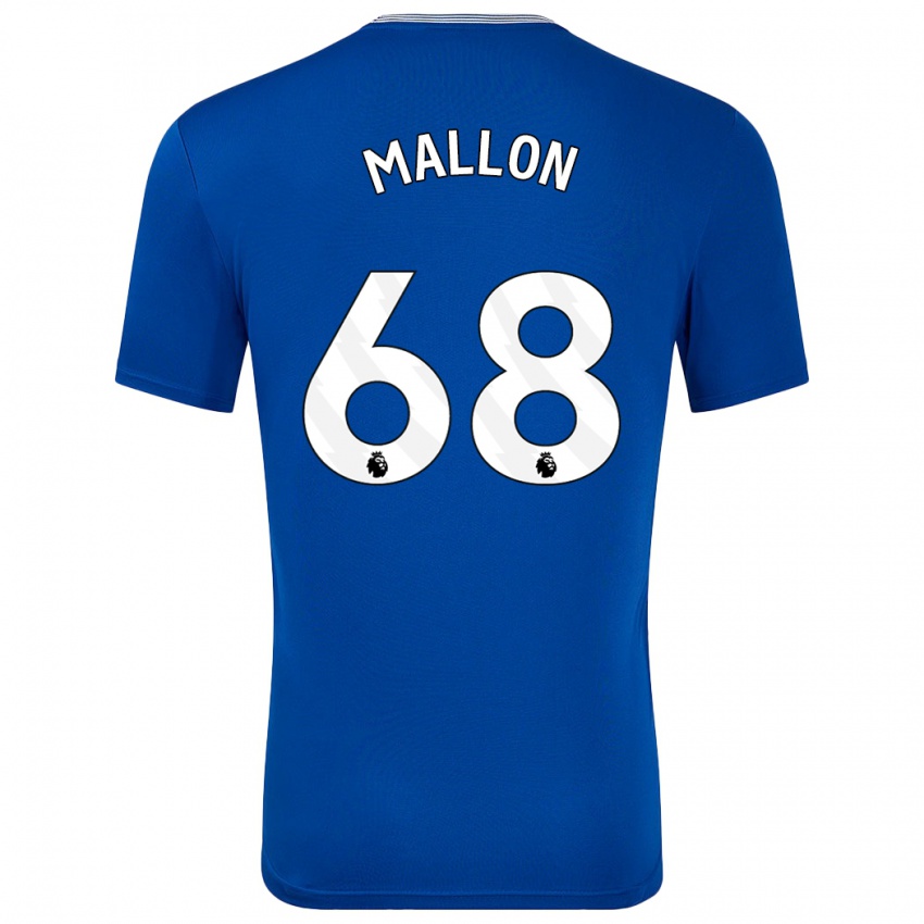 Kinderen Mathew Mallon #68 Blauw Met Thuisshirt Thuistenue 2024/25 T-Shirt België