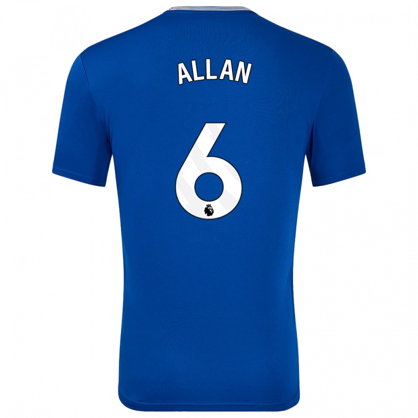 Kinder Allan #6 Blau Mit Heimtrikot Trikot 2024/25 T-Shirt Belgien