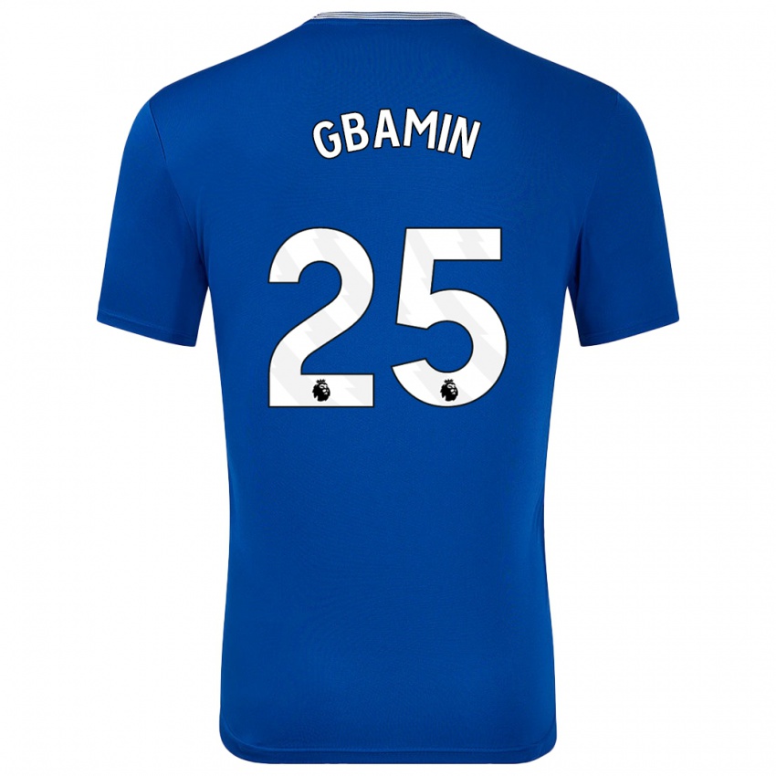 Kinder Jean-Philippe Gbamin #25 Blau Mit Heimtrikot Trikot 2024/25 T-Shirt Belgien