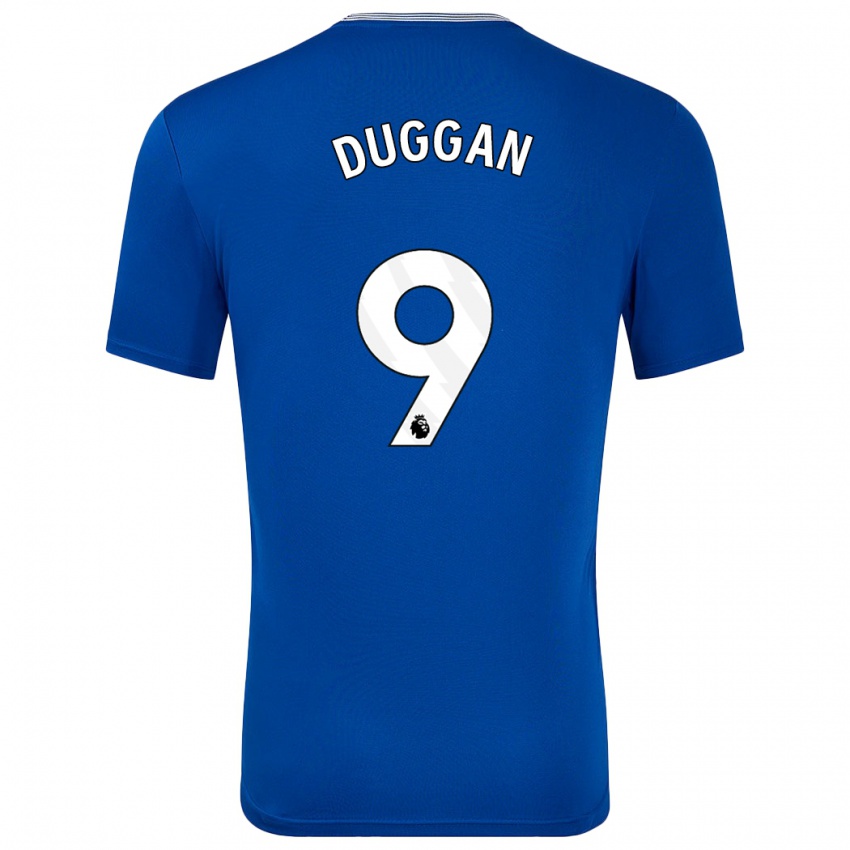 Kinder Toni Duggan #9 Blau Mit Heimtrikot Trikot 2024/25 T-Shirt Belgien