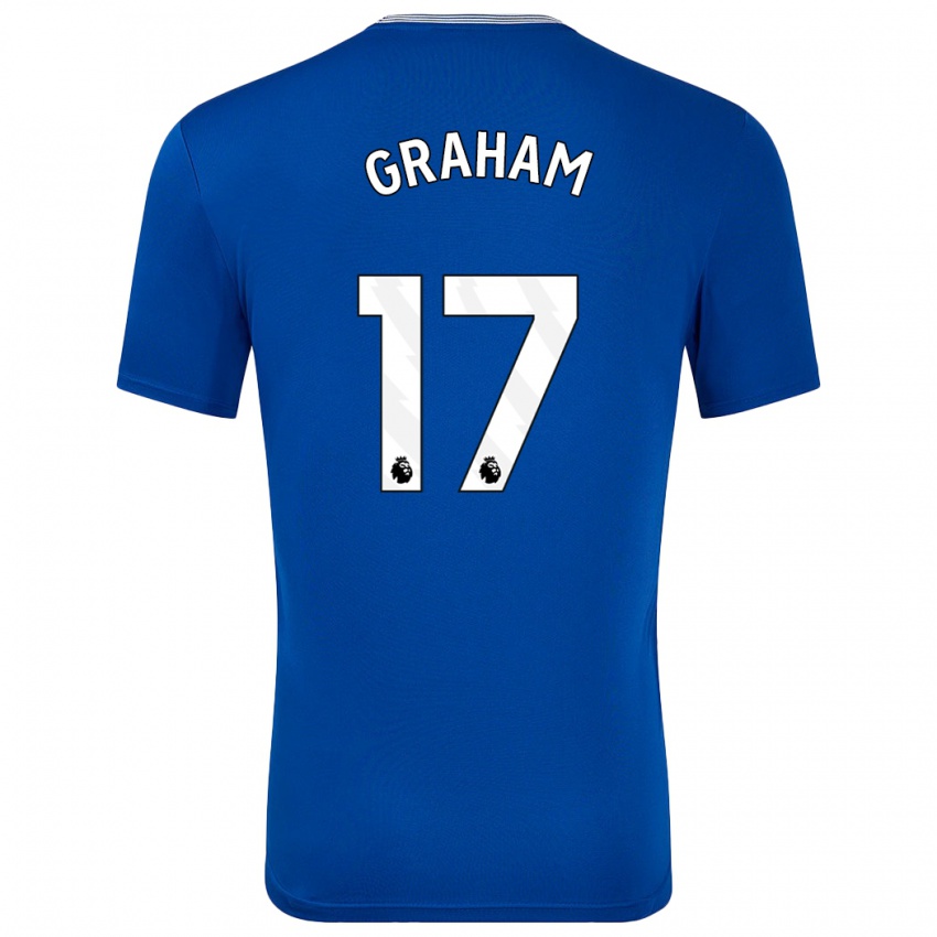 Kinder Lucy Graham #17 Blau Mit Heimtrikot Trikot 2024/25 T-Shirt Belgien