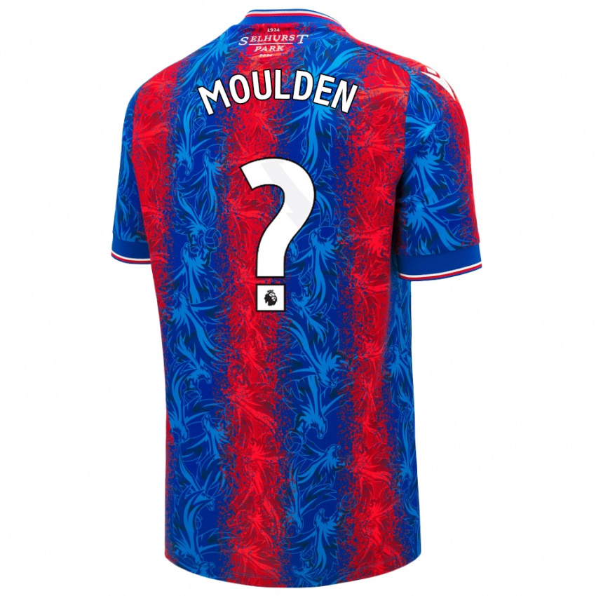 Enfant Maillot Louie Moulden #0 Rayures Rouges Et Bleues Tenues Domicile 2024/25 T-Shirt Belgique