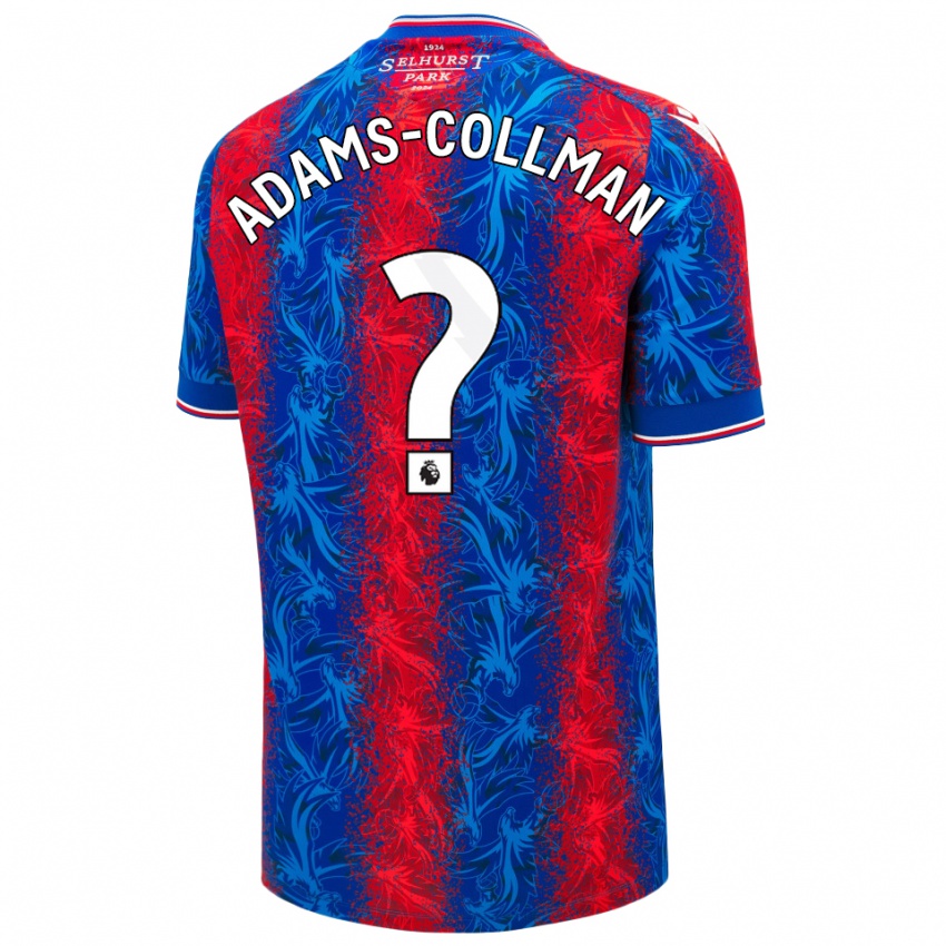 Kinderen Kai-Reece Adams-Collman #0 Rood Blauwe Strepen Thuisshirt Thuistenue 2024/25 T-Shirt België