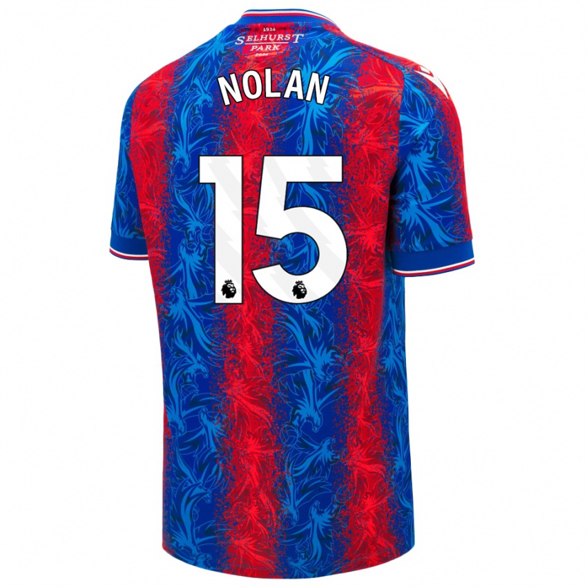 Enfant Maillot Hayley Nolan #15 Rayures Rouges Et Bleues Tenues Domicile 2024/25 T-Shirt Belgique