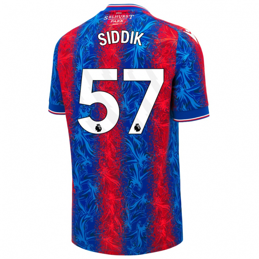 Enfant Maillot Cardo Siddik #57 Rayures Rouges Et Bleues Tenues Domicile 2024/25 T-Shirt Belgique